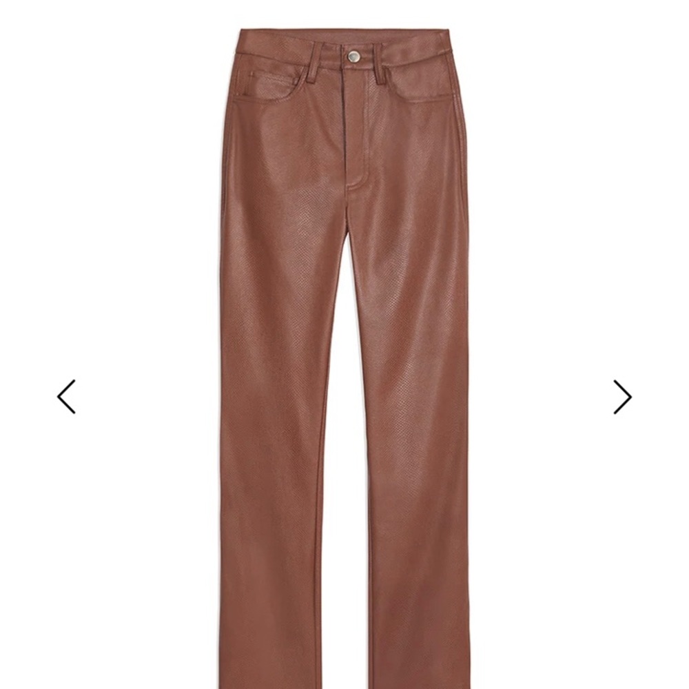 WeWoreWhat Embossed Croc Ankle Flare Pant